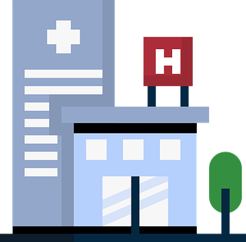 Flat, Medical, Building, Icon, Hospital